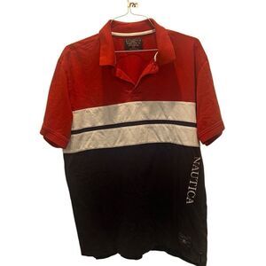 Nautica Polo Shirt, logo, cotton, XL
